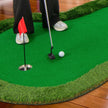 Golfputtningsmatta – Professionell golfträningsmatta med hål och golfbollar för hemmet – 3 300 x 150 cm – Grön