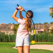 Golfsvingtränarhjälp – Träningshjälp med Vikt Huvud för Grepp Rytm Flexibilität Balans – 80 cm – Gul