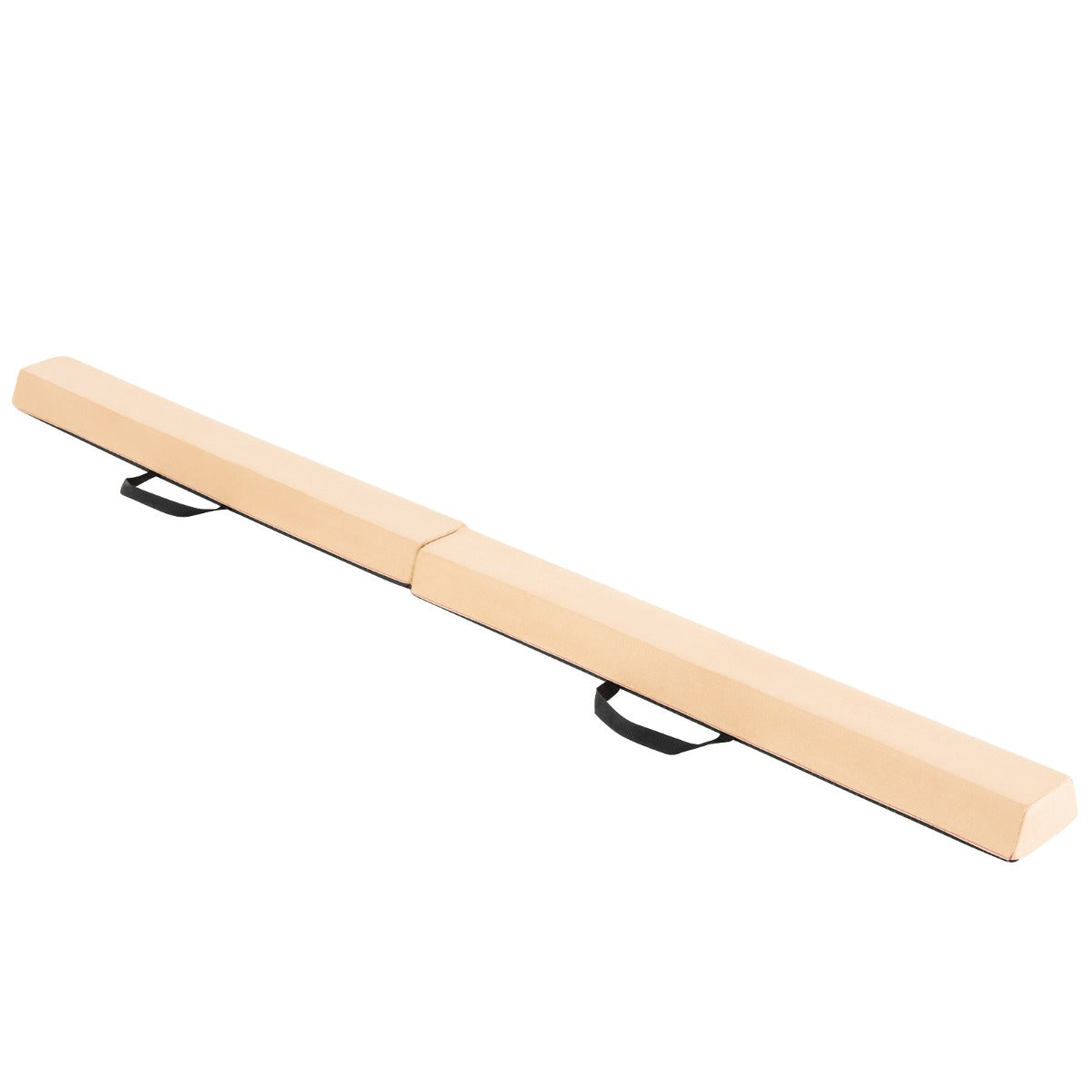 Balansbom – Gymnastikbom fällbar halkfri upp till – 73 kg 210 cm – Beige