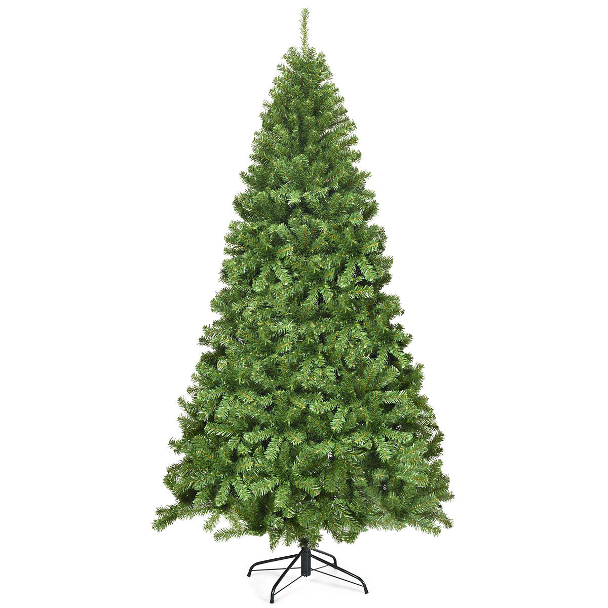 Konstgjord – julgran med metallställ julgrön – 230 cm – Grön