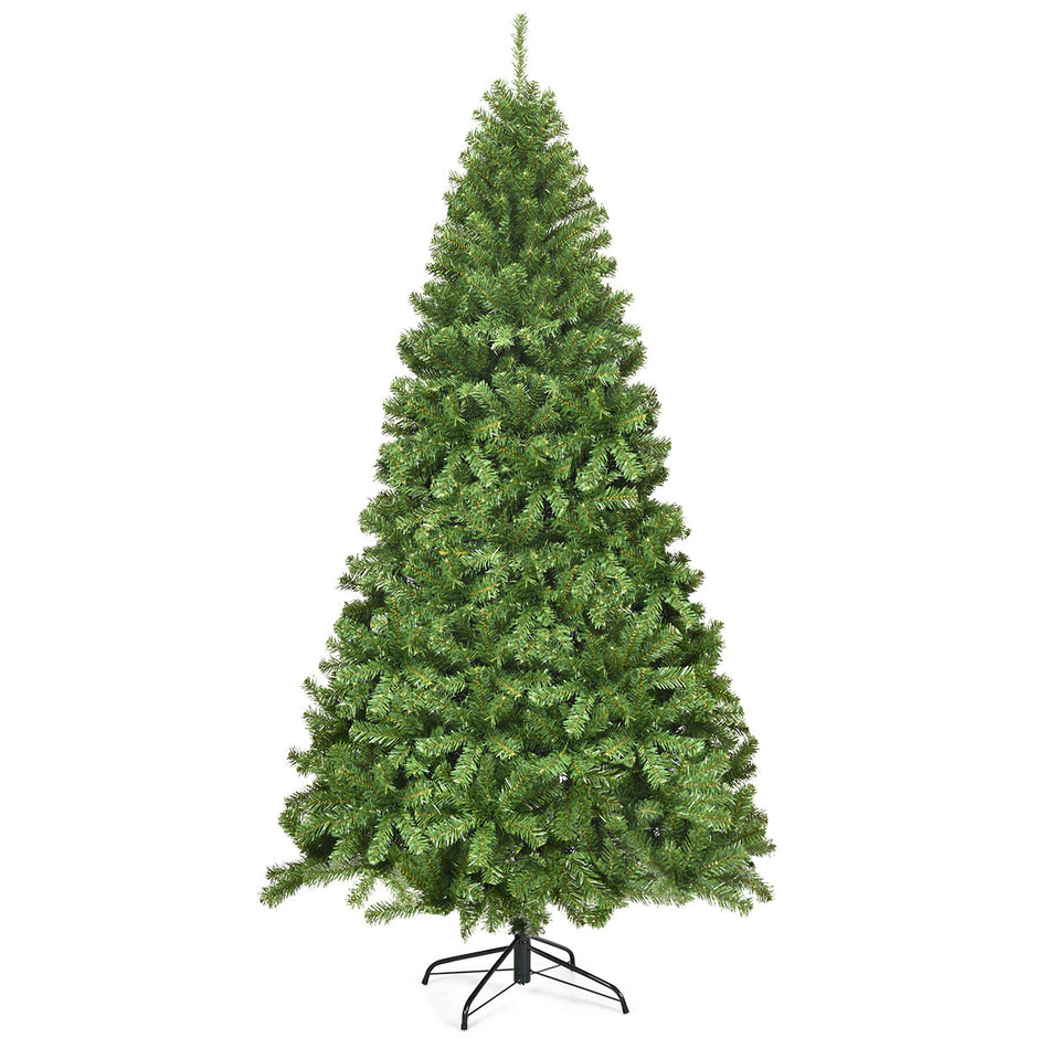 Konstgjord – julgran med metallställ julgrön – 230 cm – Grön