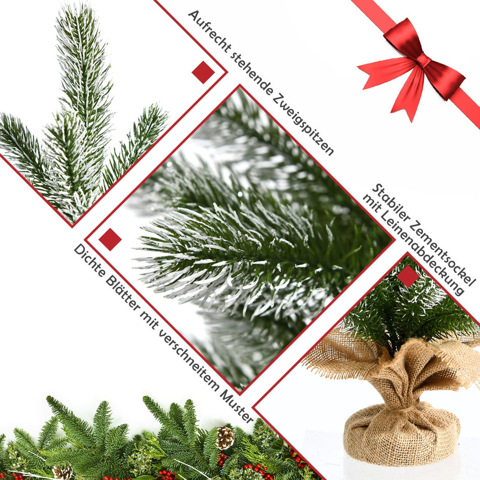 Hög – konstgjord mini julgran liten för bord + – 50 cm – Grön