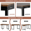 Långt – datorbord med låda och justerbara kuddar datorskrivbord rustikt brunt – 120 cm – Rustik brun