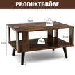 Soffbord – för små utrymmen vånings av trä – 2 70 x 50 x 41 cm – Rustik brun