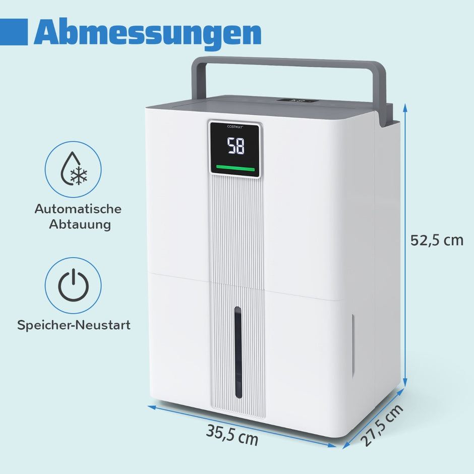 L/dag – avfuktare för hemmet Energisparande med lägen – 35 3 – Vit