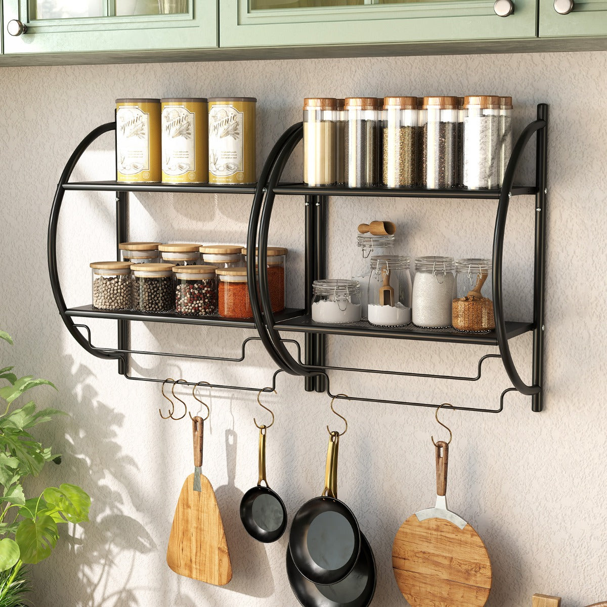 Handdukshängare – Badrum Metall – 45 x 25,5 x 55 cm – Svart