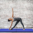Gymnastikmatta – Mjukgolvsmatta Yogamatta Fällmatta Träningsmatta – 180 x 60 x 4 cm – Blå