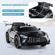 Ride – on Auto licensierad Mercedes AMG GT3 barnbil med fjärrkontroll hastigheter – 3 – Svart
