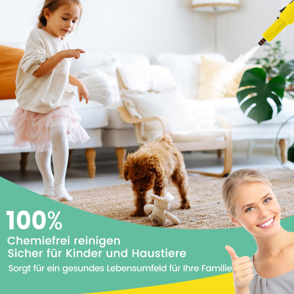1500W – ångtvätt med tanktemperatur upp till ℃ handhållen – 400 ML 125 – Gul
