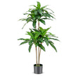 Konstgjord – växt Dracena med kruka och blad träd Palmgrön – 92 140 cm – Grön