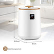 Hinkhandduksvärmare – för badrummet stor takvärmare med LED display – 18 L – Vit
