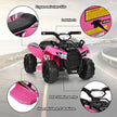 Elektrisk – fyrhjuling för barn med förvaringsutrymme Mini musik + – 44 x 66 x 42 cm – Rosa och svart