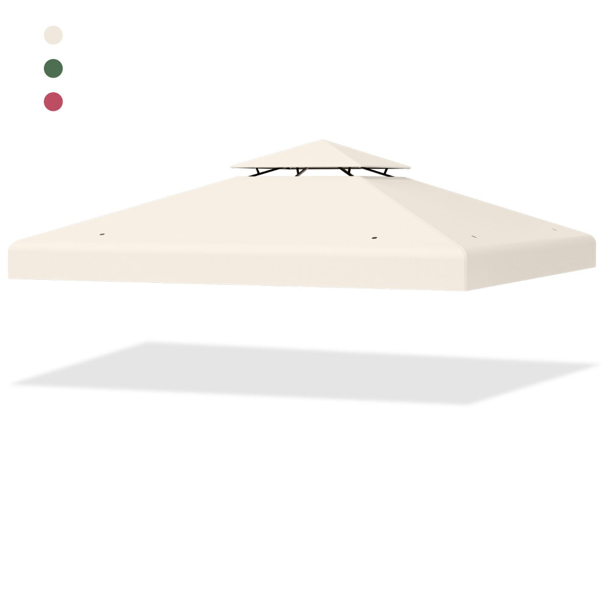 Ersättningsöverdrag – altantak för dubbelvåningspaviljong – 300 x 300 cm – Beige