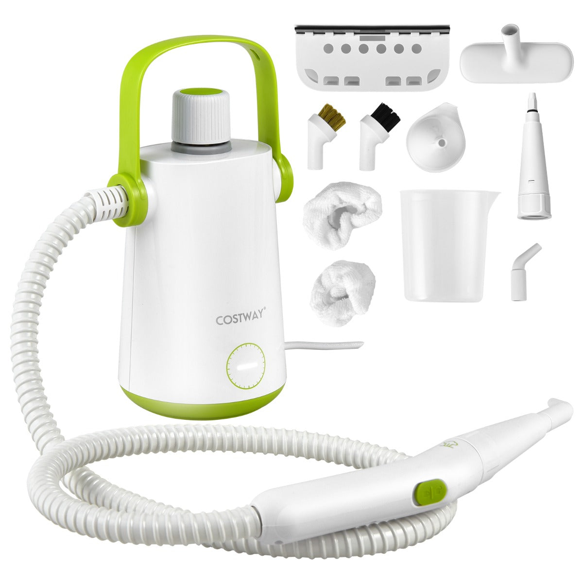 Multifunktionsångrengöringsmaskin – Bärbar handhållen med 1000W Power Green – Grön och vit