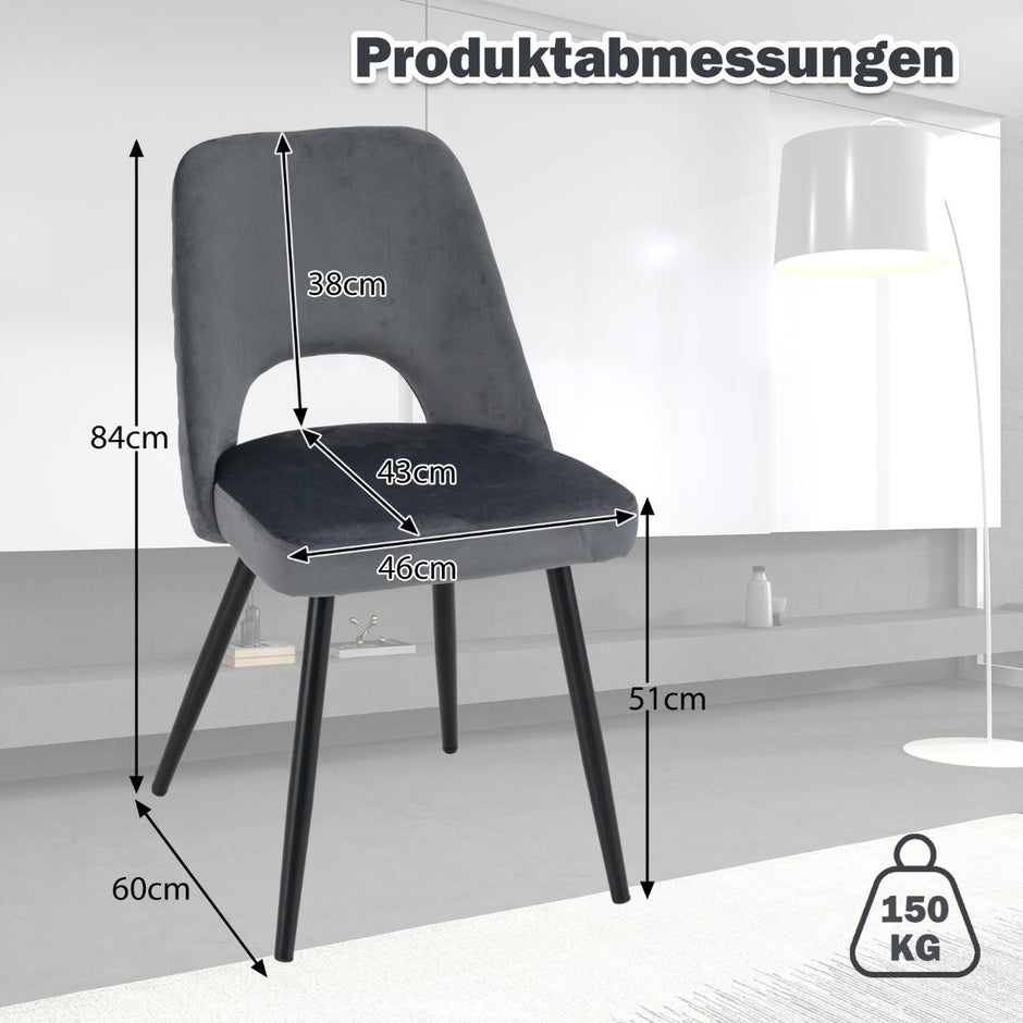 Set – med matsalsstolar stoppade upp till ryggstöd – 2 150 kg – Grå