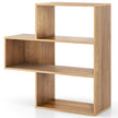 Konvexa – bokhylla med tippskydd nivåer stående rumsavdelare – 3 29,5 x 84 x 83,5 cm – Natur