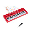 Barn – Piano Keyboard Tangent bärbar med Rytm Klangfärg och Demo – 37 8 8 22 – Röd