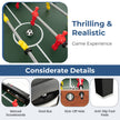 i – flerfunktionsspelbord med fotbollsspel, biljard, airhockey och bordtennis, arkadspelsats, brunt – 4 1 – Brun + svart