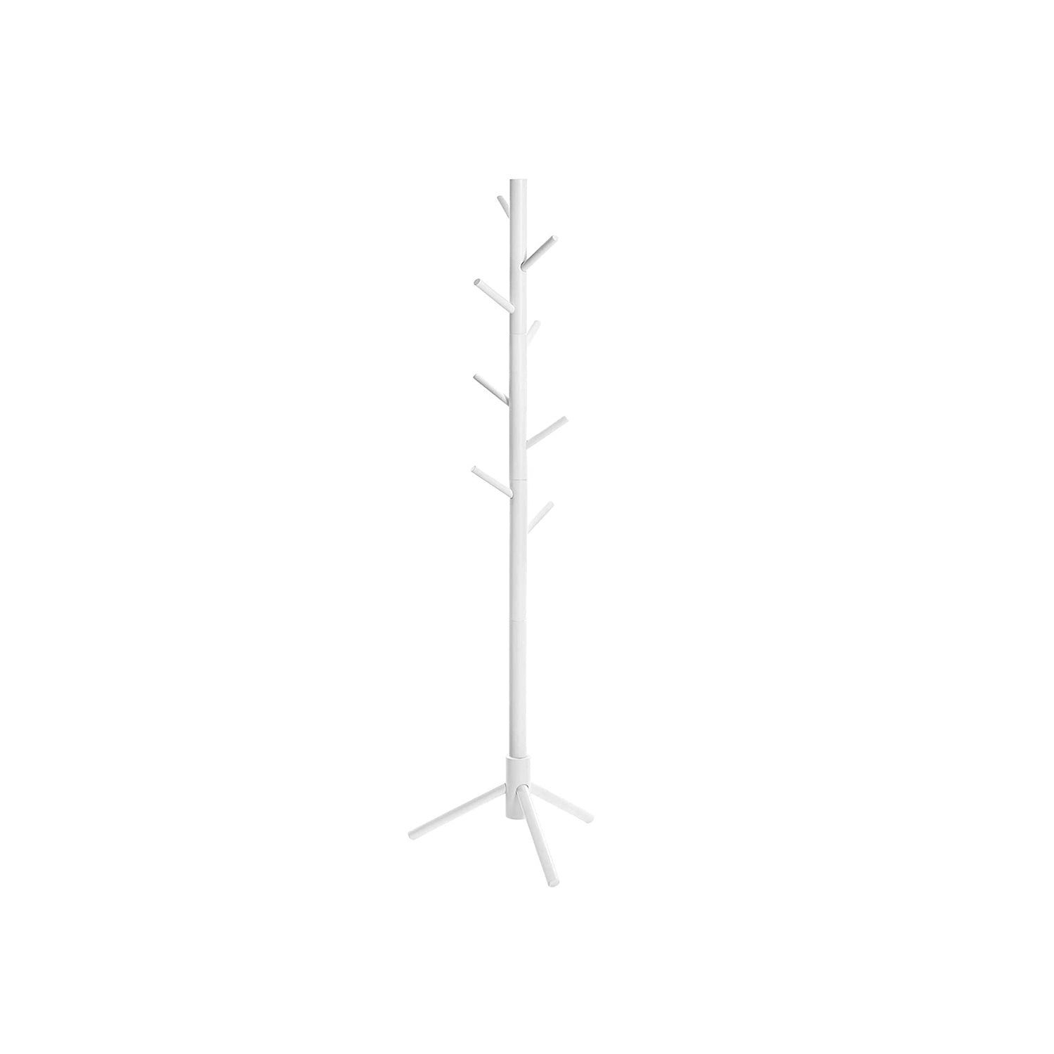 Standing Coat Rack - Tree Model - Solid Wood - 8 Hooks - 3 höjder