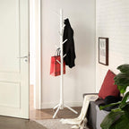 Standing Coat Rack - Tree Model - Solid Wood - 8 Hooks - 3 höjder