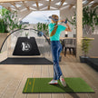 Golf – tee matta gummi tees och inriktningsstänger positioner Tjocklek – 2 2 6 152 x 92 cm 20 mm – Grön