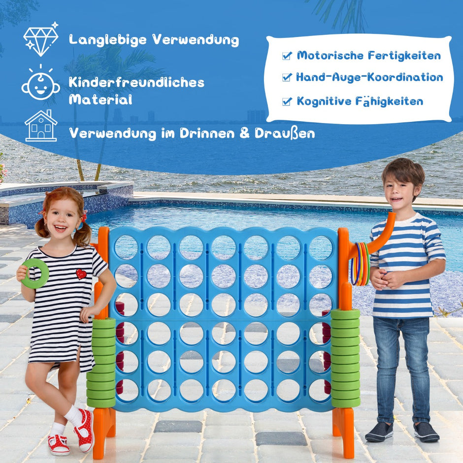 Stort – i rad Jumbo i set Blå + – 4 4 84 x 33 x 79 cm – Orange