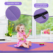 Vikbar – mjuk golvmatta Bärbar Gymnastikmatta Yogamatta – 240 x 117 x 5 cm – Violett