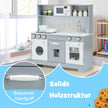 Barnkök – med Realistiskt Ljus och Ljud Tillbehör – 76 x 28 x 80 cm – Grå