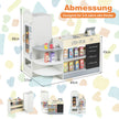 Stormarknadslekset – för barn med kassaapparat och kassaautomat varuautomat svart tavla – Grå