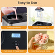 i – ismaskin med yoghurtfunktion kompressoriscreamaker Glassmaskin – 2 1 1,5 L – Svart och silver