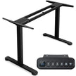 Elektrisk – tvåmotors bordsram höjdjusterbar – 109-151 x 59 x 70-120 cm – Svart