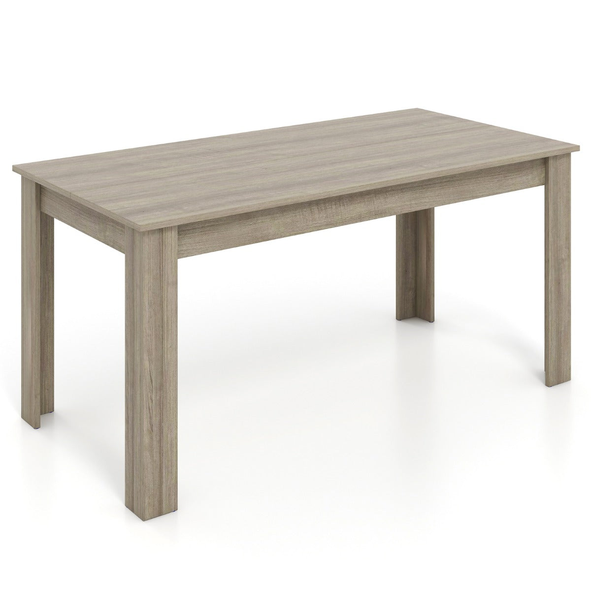 Matbord – trä stort rektangulärt köksbord – 160 x 80 cm – Natur