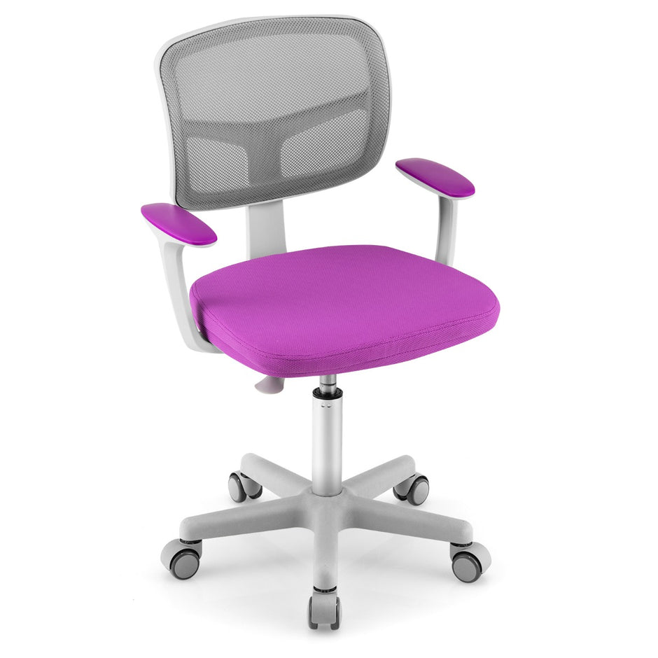 Barnbordsstol – Barndatorstol med justerbar höjd – Lila