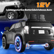 Chevrolet – elbil för barn med 2,4G fjärrkontroll och fjädring lampor musik – Svart