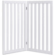 Hundspärr – hög paneler skyddsgrind Träfällbar ( förlängning) – 89 cm 2 – Vit