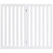 Hundspärr – hög paneler skyddsgrind Träfällbar ( förlängning) – 89 cm 2 – Vit