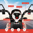 12V – barnmotorcykel med träningshjul Aprilia licensierad elmotorcykel – Svart