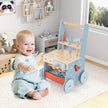 i – Baby Walker Tool Toy med Multi Activity Center och lägre förvaring – 2 1 – Blå