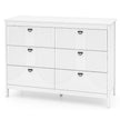 Byrå – med lådor Skänk av trä Lådskåp modern – 6 106 x 40 x 79 cm – Vit