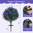 Delnings – Set Konstväxt Lavendel Med Jordspets och Ständigt Gröna Blad Stjälkar Dekorväxt – 2 – Grön