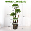 Artificiellt – topiary träd Tillverkat av cederträ Dekorativt konstgjort – 90 cm – Grön