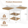 Esstisch – Küchentisch mit Ablagen quadratischer Esszimmertisch für Personen – 2 4 120 x 120 x 77 cm – Kaffe