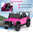 Land – Rover Defender elbil med fjärrkontroll för föräldrar Fullfjädring Strålkastare – Rosa