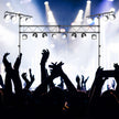 Robust – DJ ljusstativ i metall med justerbar höjd infällbar T bars – Svart