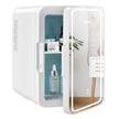 Minikylskåp – Bärbart med LED spegel – 10 L 23 x 28 x 34 cm – Vit