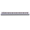 Digitalt – piano med tangenter Bärbar elektronisk klaviatur + – 88 127 x 21,5 x 6,5 cm – Svart och vit