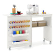 i – syskåp och skrivbord hopfällbart sybord Multi purpose Craft Station med förvaringsutrymme – 2 1 – Vit