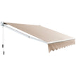Utfällbar – markis för utomhusbruk av vattentät polyester – 295 x 250 cm – Beige