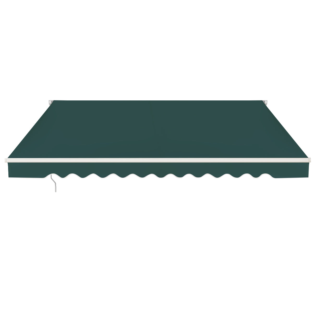 Markis – med vev Infällbar Aluminium terrass solskydd – 3 x 2,5 m – Grön