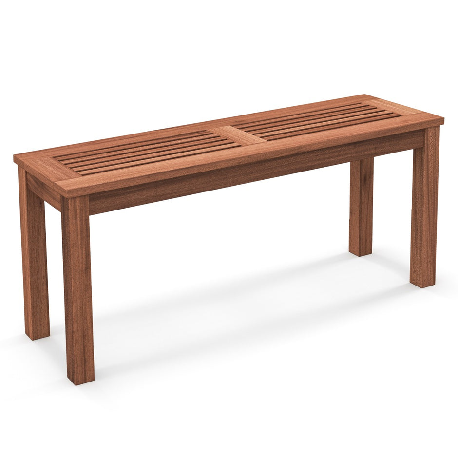 sits – trädgårdsbänk utan ryggstöd Väderbeständig Träbänk – 2 100 x 30,5 x 47 cm – Natur